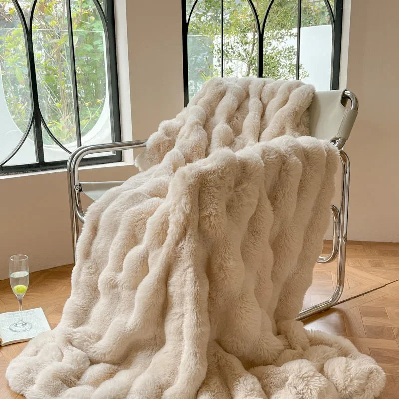 Kalsten | FurLuxe | Reversible Faux Fur Blanket