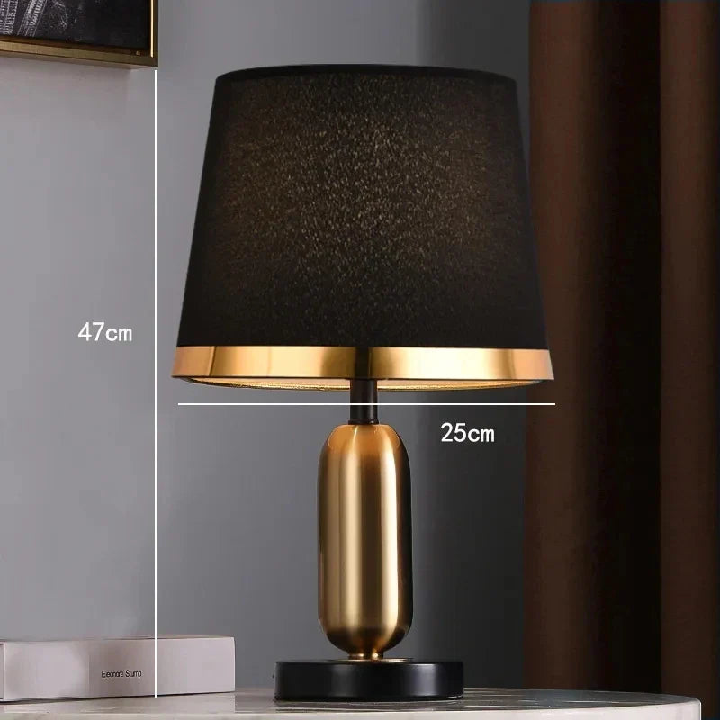 European Retro Bedroom Bedside Table Lamp - Modern American Decorative Lighting Fixture | Kalsten