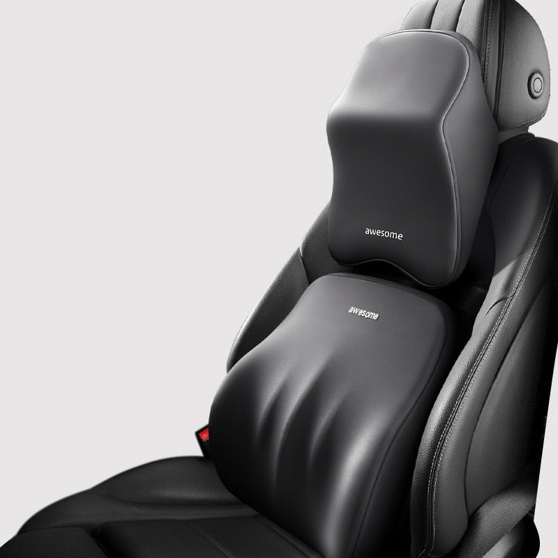 Skanto | ErgoDrive Car Support – Orthopedic Cushion for Neck & Back Pain Relief While Driving