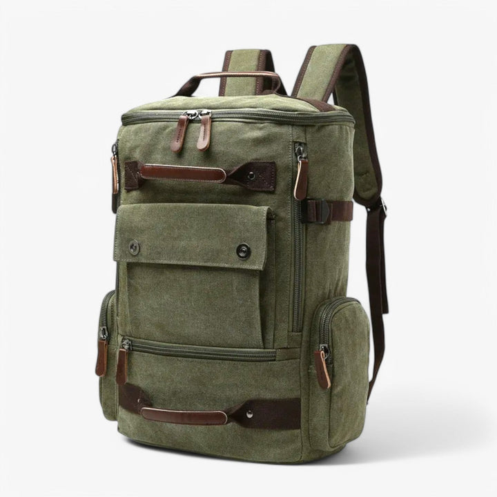 Kalsten | Vintage Canvas Backpack – Stylish & Functional with Laptop Compartment for Everyday & Adventure
