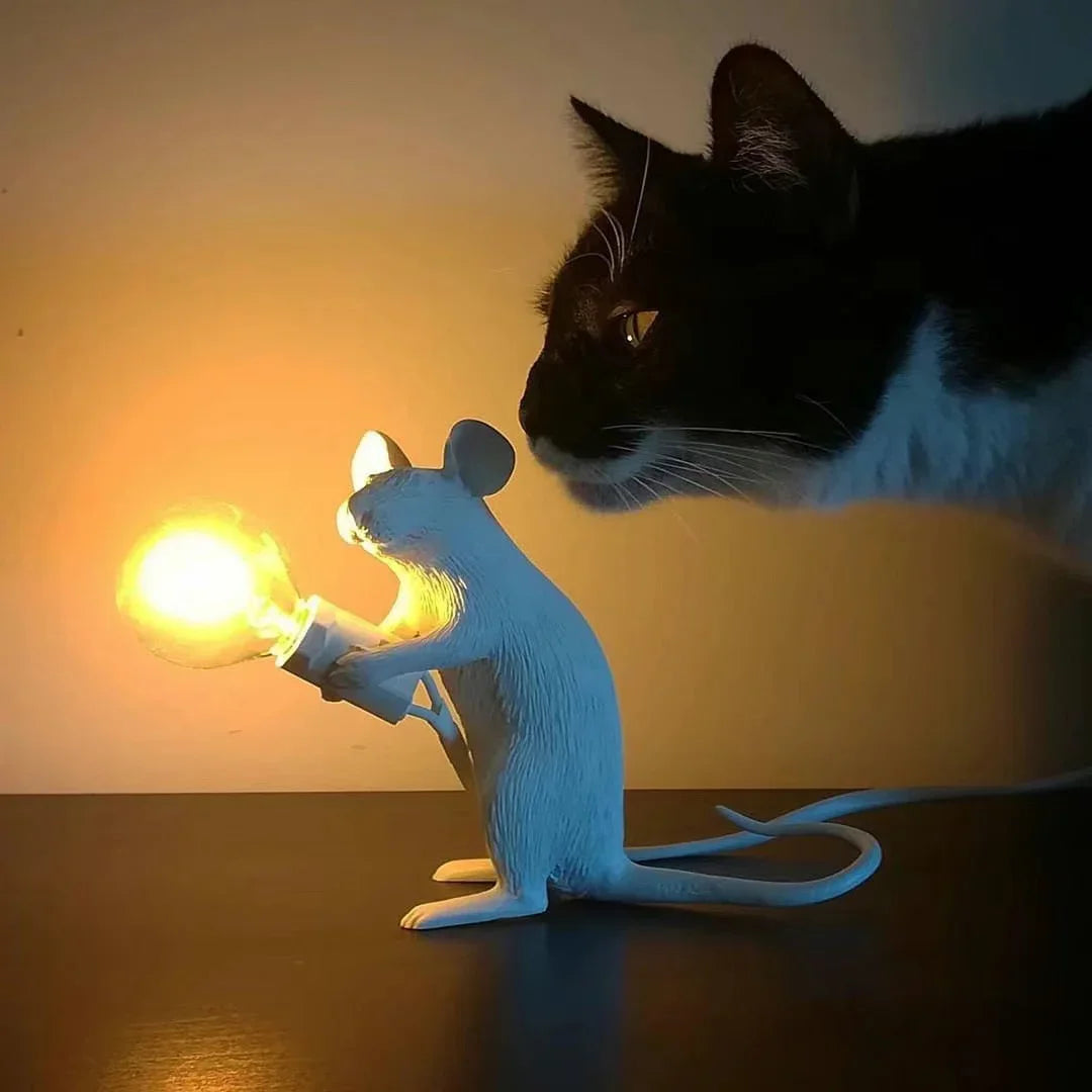 Modern USB Mouse Lamp LED Night Light – Creative Animal Shape Bedside Table Lamp for Home Decor, Bedroom, and Desktop Lighting | Kalsten