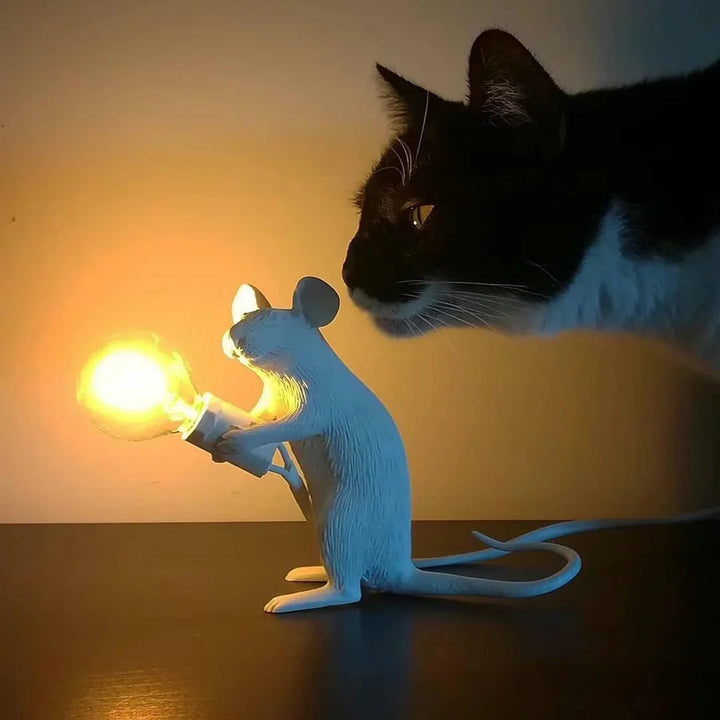 Modern USB Mouse Lamp LED Night Light – Creative Animal Shape Bedside Table Lamp for Home Decor, Bedroom, and Desktop Lighting | Kalsten