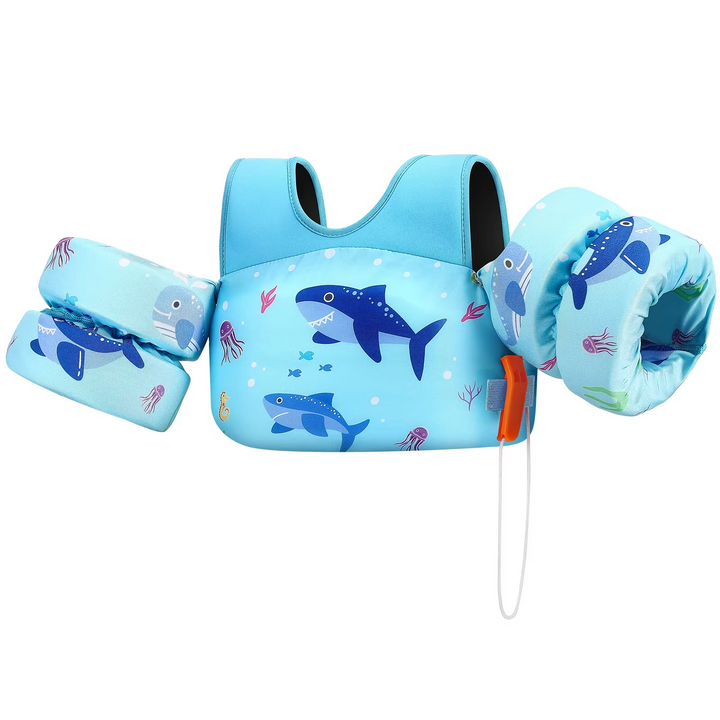 Kalsten | Kids Foam Life Vest with Arm Floats and Safety Whistle for Swimming and Kayaking