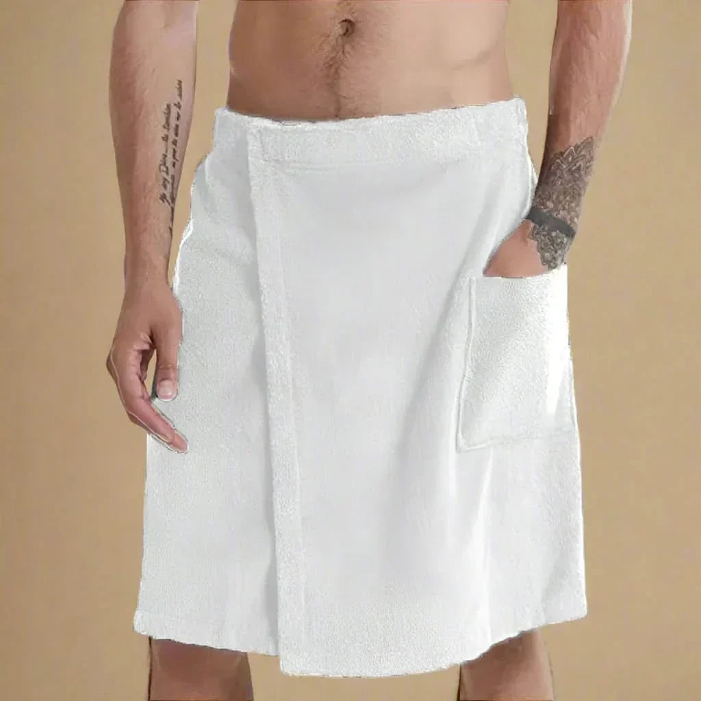 Kalsten | PORTABLE BATH TOWEL ROBE – Soft & versatile bath towel with pockets for sauna, beach & fitness