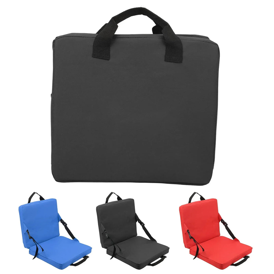Kalsten | SITPURE Folding chair with backrest | Padded seat cushion | Compact & Comfortable for stadium, beach & park