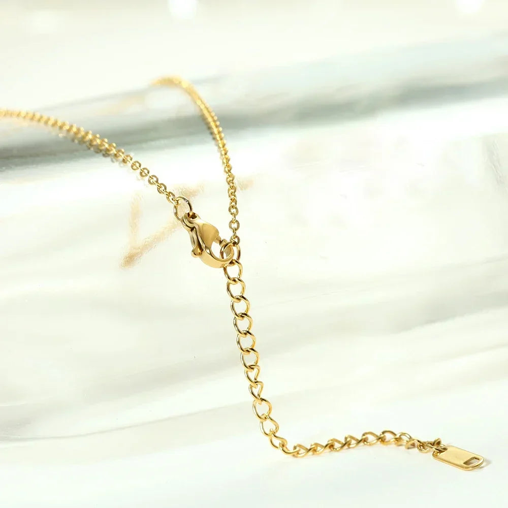 Kalsten | Dainty Minimal Letter Initial Necklace
