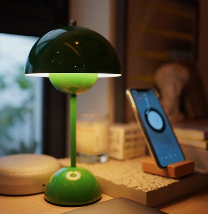 Flower Pot Table Lamp – Cordless Decorative Light