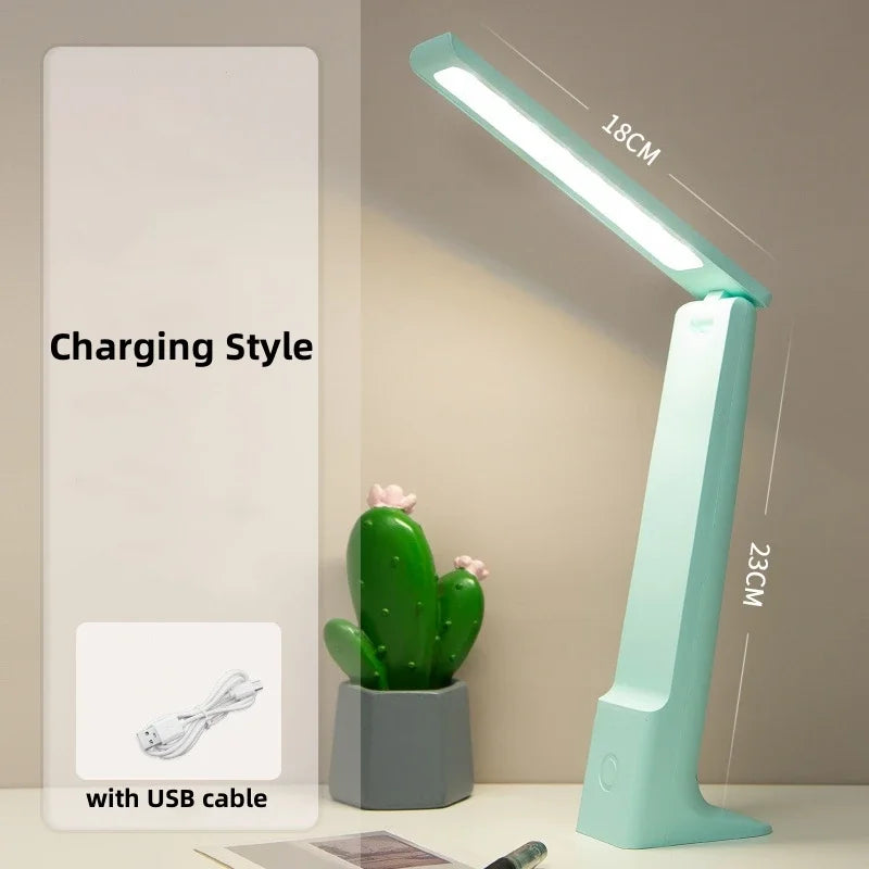 Lumora LED Table Lamp | Dimmable & Touch Control | 3 Light Colors | Battery 20h | White/Pink/Blue | Kalsten