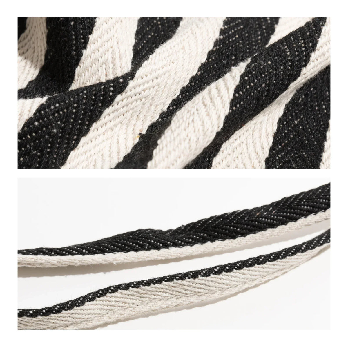BowLift | Striped linen tote bag