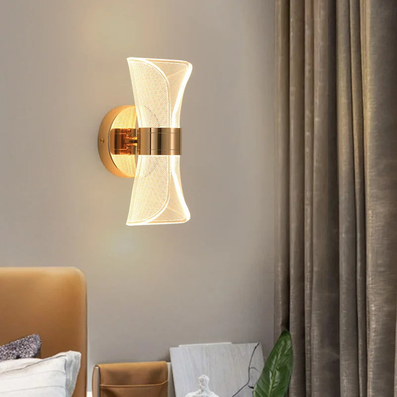 Luxury LED Acrylic Wall Lamp - Exquisite Illumination for Bedroom and Living Room | Kalsten
