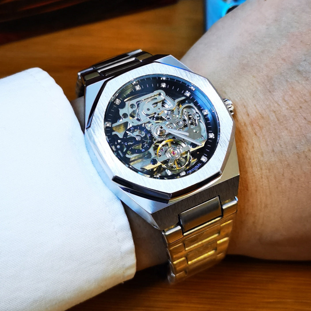 Kalsten | Royale Skeleton Mechanical Men Watch