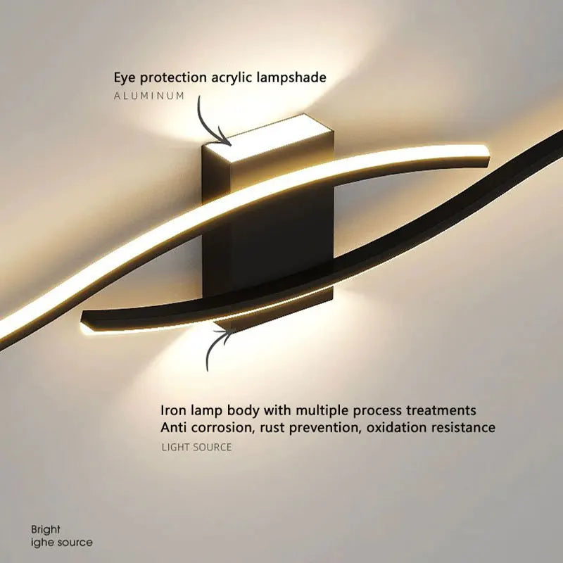 Modern LED Wall Lights – Up & Down Wall Lamps for Bedroom, Corridor, and Interior Home Lighting | Kalsten