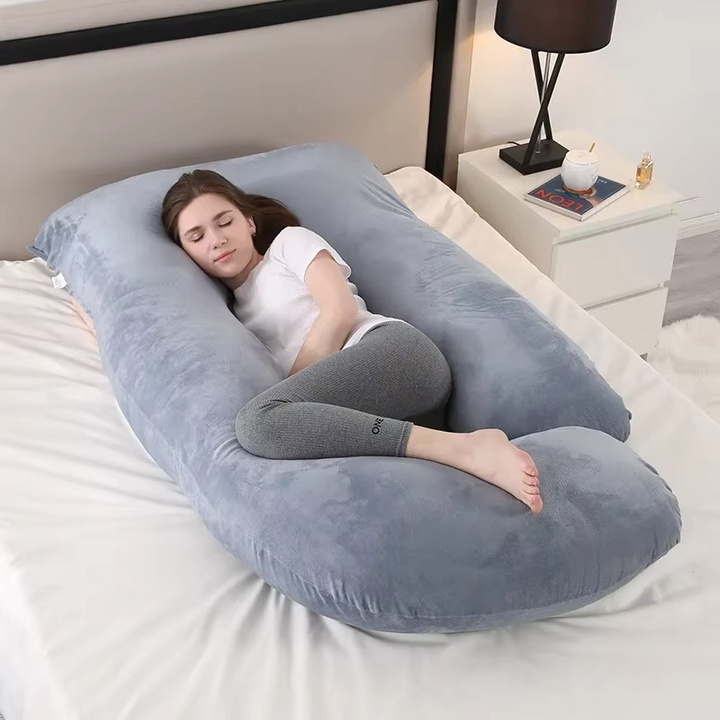 Kalsten | J-Shaped Maternity Support Pillow for Side Sleeping and Breastfeeding