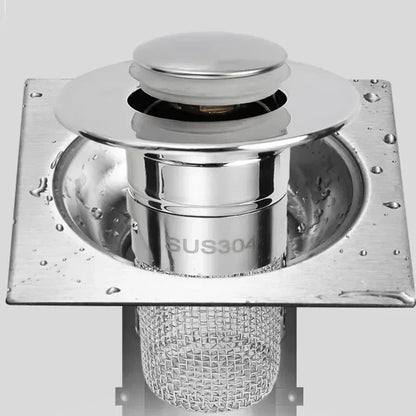 Stainless Steel Drain Filter with Hair Catcher – Stainless Steel Strainer for Kitchen and Bathroom, Clog-Free | Brehn