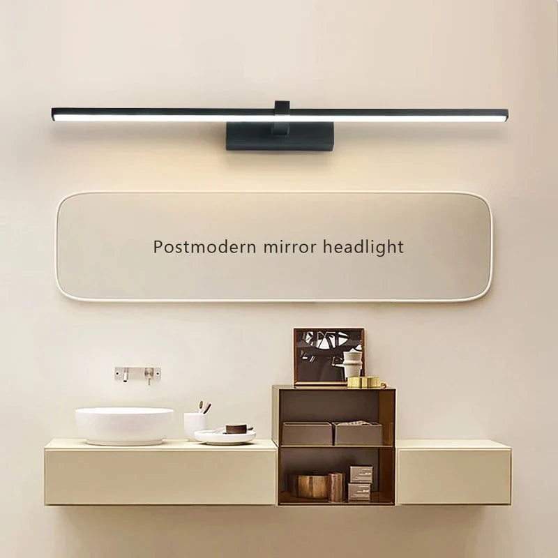 Modern LED Wall Light for Bathroom – 3-Color Adjustable Light Aluminum LED Mirror Lamp for Makeup and Bathing | Kalsten