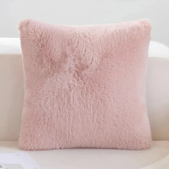Luxury Faux Rabbit Fur Cushion Cover for Stylish Interiors Kalsten