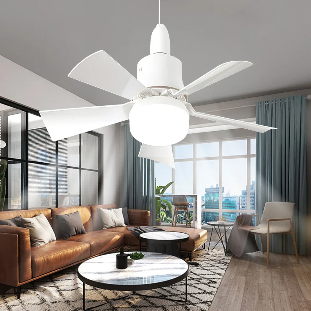 30W E27 Ceiling Fan Light with Remote - LED Dimming Function, Intelligent Silent Fan for Bedroom & Living Room | Kalsten