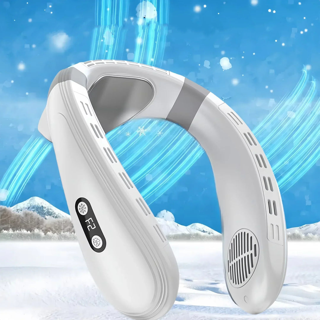 Portable Neck Fan 5200mAh – Rechargeable Wearable Semiconductor Cooling Fan, Personal Outdoor Neck Air Conditioner | Kalsten