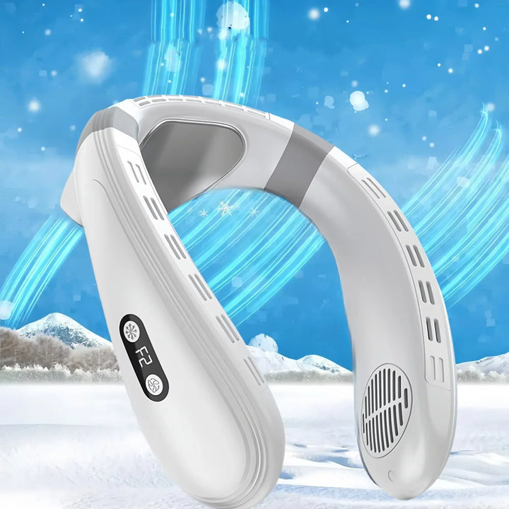 Portable Neck Fan 5200mAh – Rechargeable Wearable Semiconductor Cooling Fan, Personal Outdoor Neck Air Conditioner | Kalsten
