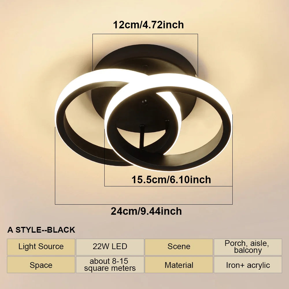 LED Strip Aisle Ceiling Lights - Modern Corridor Lamp Home Lighting for Bedroom Living Room Kitchen Household Decorations Fixtures | Kalsten