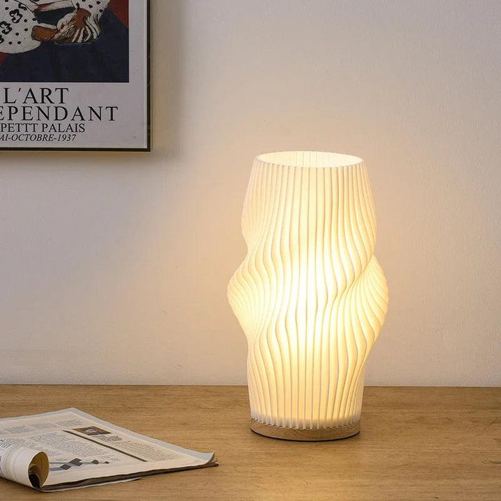 CharmAura - Sophisticated Cream Table Lamp | Kalsten