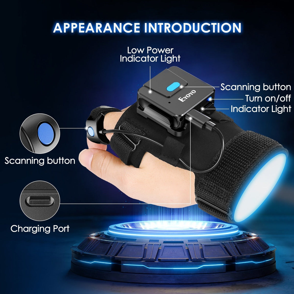 Skanto | Smart Scan Bluetooth Barcode Scanner Glove