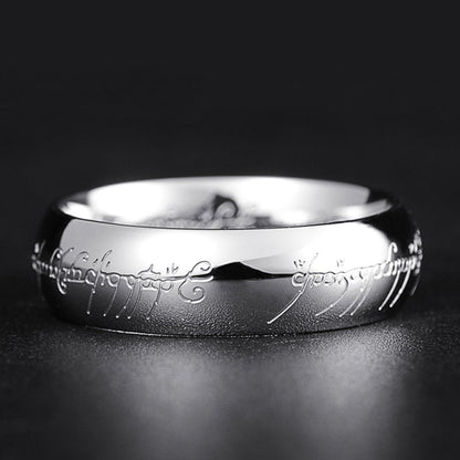 Sandsberg | Glow Ring | Luminous Elvish Script | Multiple Colors