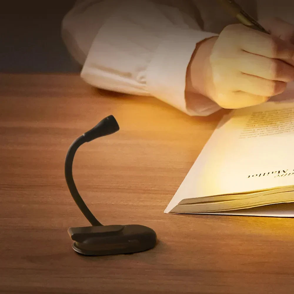USB Rechargeable Clip-On Book Light