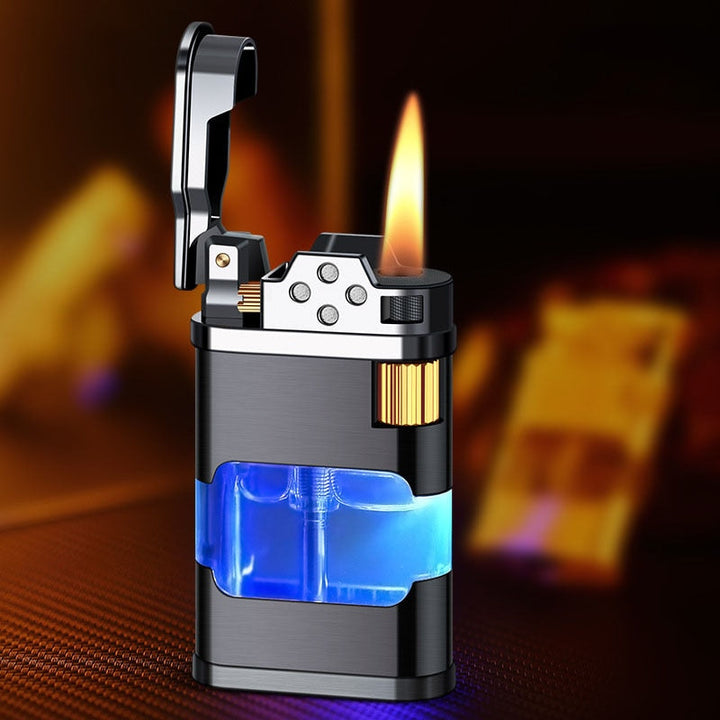 Blue Flame Metal Windproof Gas Lighter | Kalsten