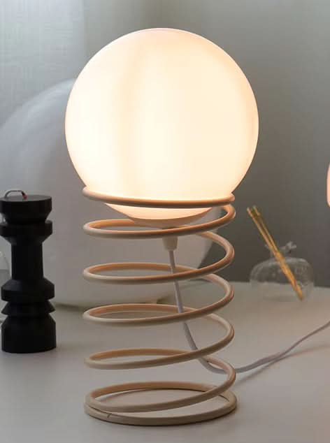 FrostOrb Bauhaus Table Lamp – Frosted Glass | Kalsten