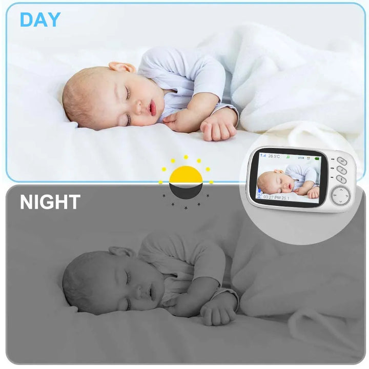 Kalsten | 3.5-Inch Video Baby Monitor with Night Vision, Temperature Display and Two-Way Audio