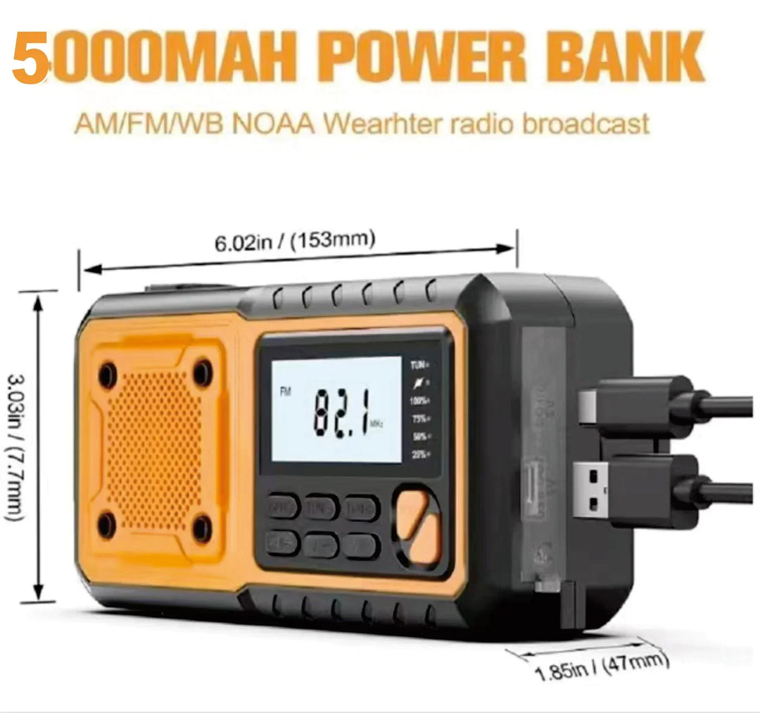 Kalsten | Emergency Radio on Solar Energy & Hand Dynamo – FM/AM Crisis Radio
