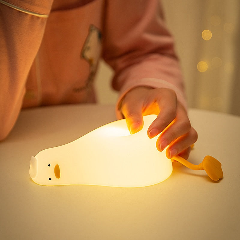 Lazy Flat Duck Atmosphere Night Lamp | Kalsten