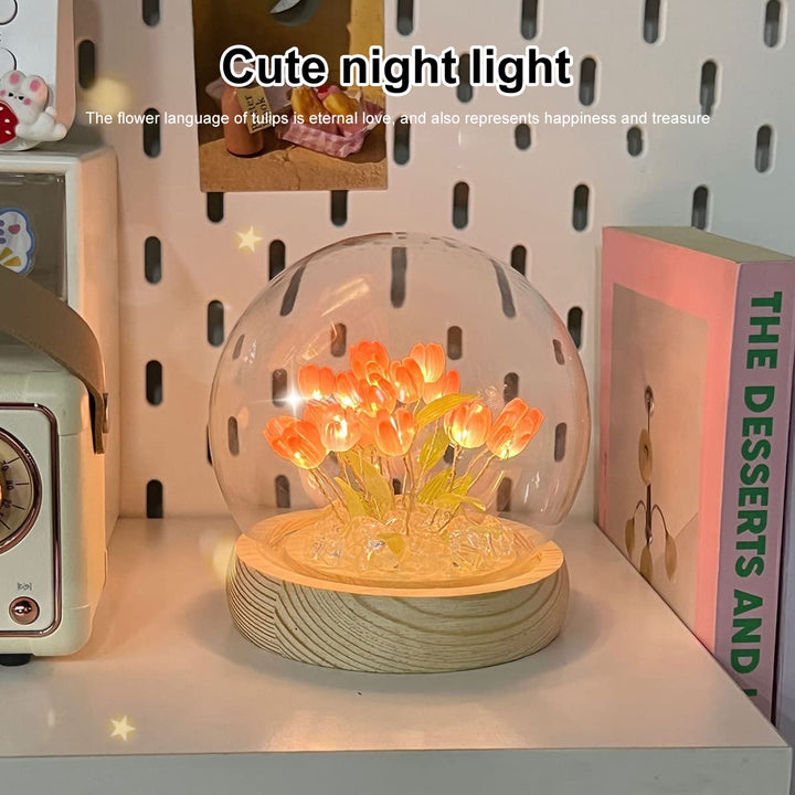Shiny Tulip Handmade Night Lamp | Kalsten