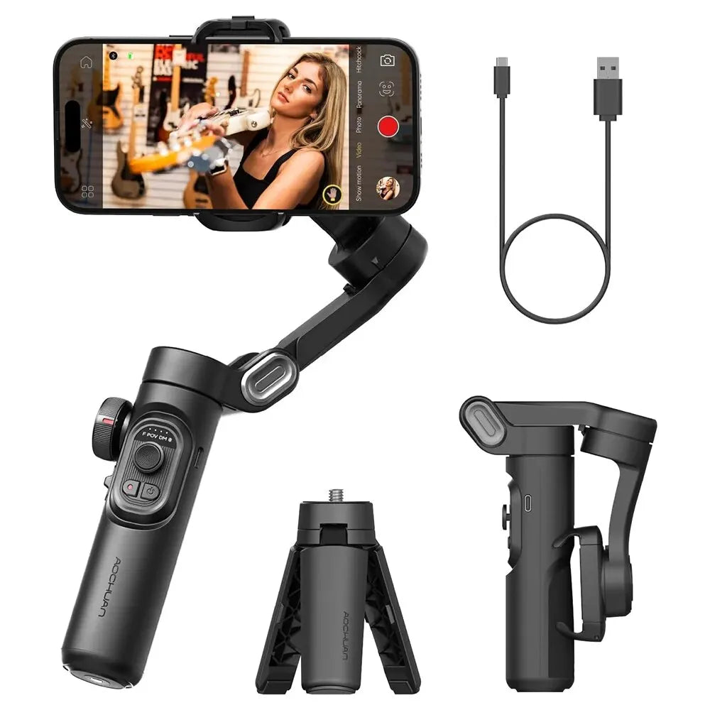 Kalsten | 3-Axis Smartphone Gimbal Stabiliser with AI Tracking & Face Detection – Alvion