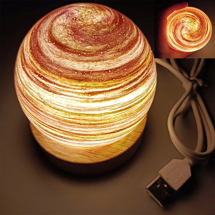 3D Crystal Planets Atmosphere Night Lamp | Kalsten