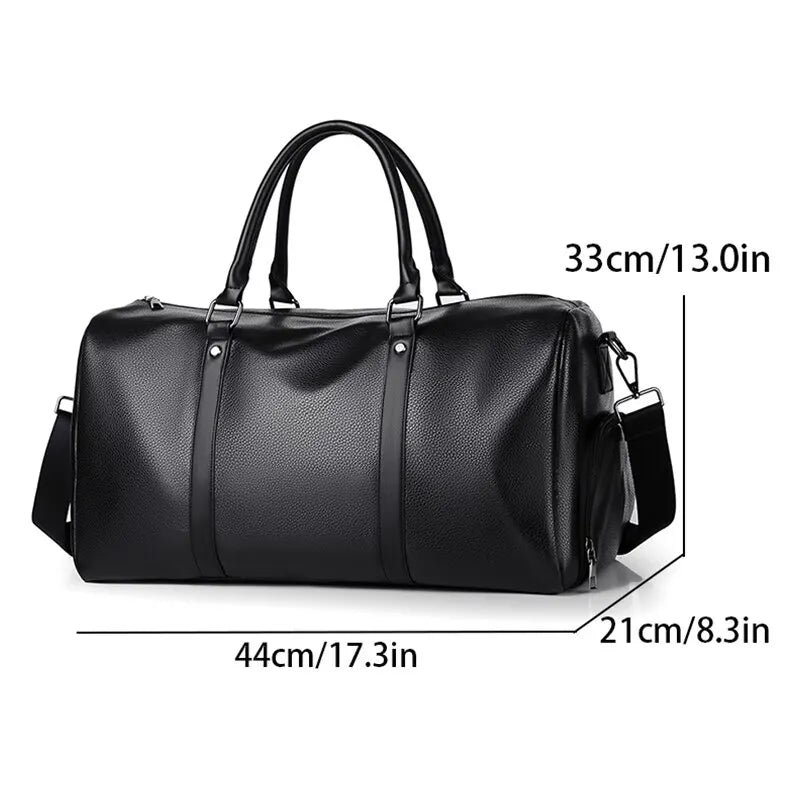Kalsten | Travel bag Ravemo Roadster | Retro sports bag made of waterproof PU | 44×33×21 cm | For short trips, training & motorcycling