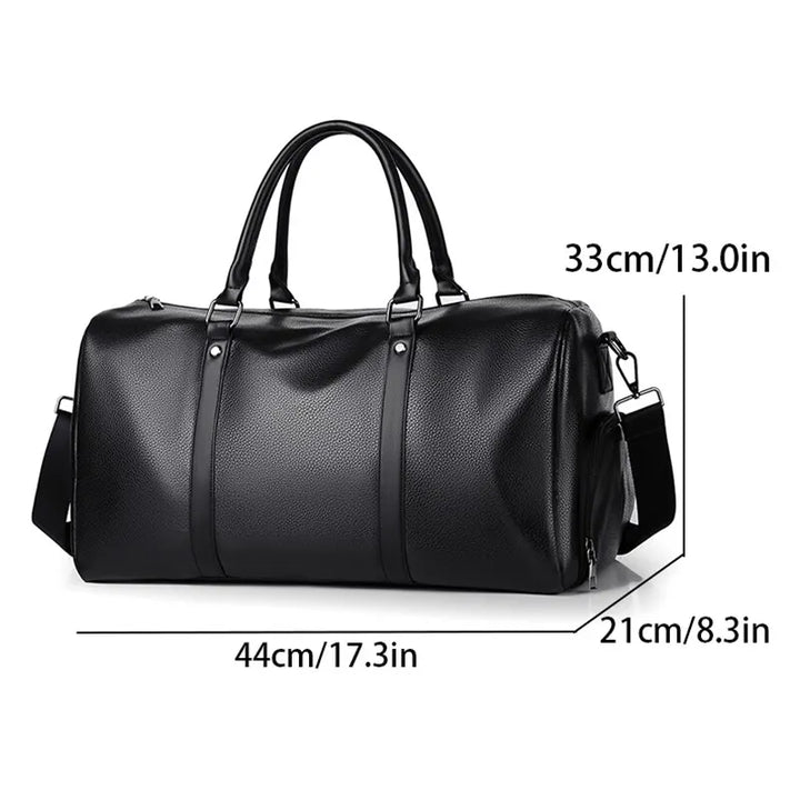 Kalsten | Travel bag Ravemo Roadster | Retro sports bag made of waterproof PU | 44×33×21 cm | For short trips, training & motorcycling