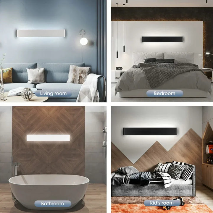 Modern Dimmable LED Wall Lamp – Indoor Wall Sconce for Bedroom, Living Room, Hallway, and Stair Lighting, 110V/220V | Kalsten