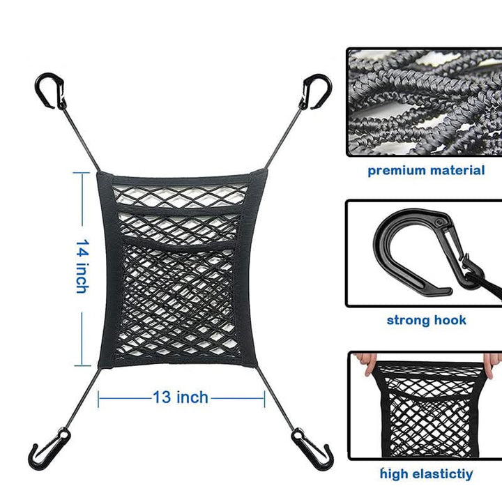 Kalsten | Safety Net for Car with Storage Space for Pets