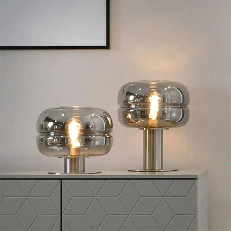 Scandinavian Glass Table Lamp – AuroraForm E27 | Kalsten