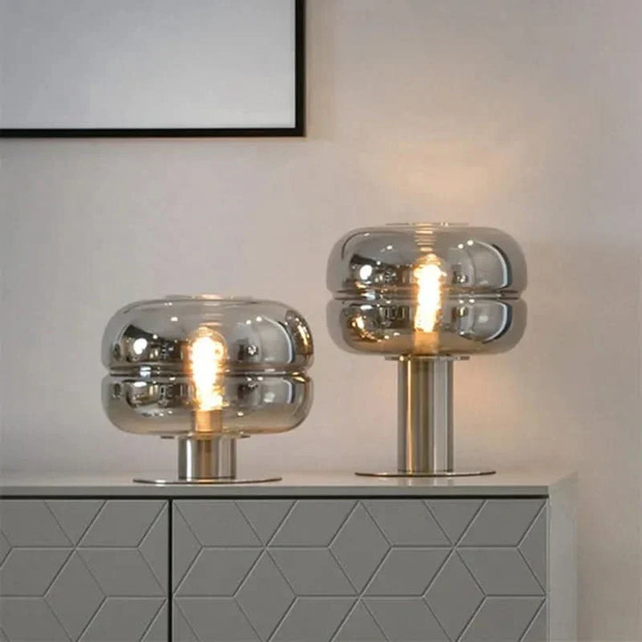 Scandinavian Glass Table Lamp – AuroraForm E27 | Kalsten