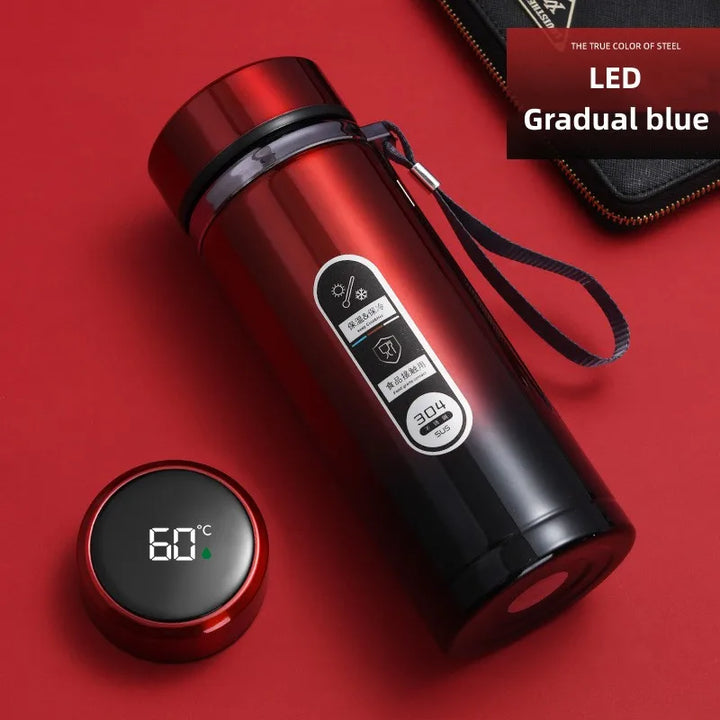 Kalsten | 800ml-1L Stainless Steel Thermos – Portable Vacuum Flask with LED Temperature Display