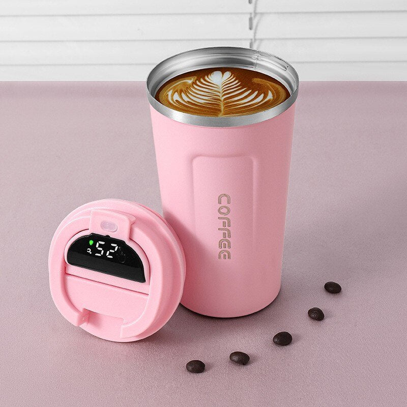 LED Temperature Display Smart Thermos Coffee Mug | Kalsten