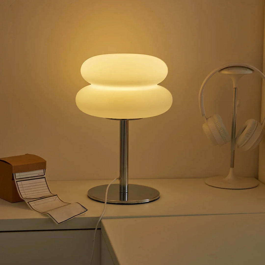 Bauhaus Retro Table Lamp with 9-Level Brightness Dimming | Nordic Mushroom Lamp for Bedroom, Living Room & Office | Kalsten