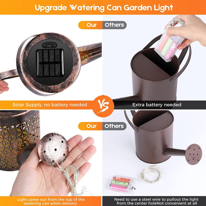 Garden Watering Solar-Powered Can Patio Light | Kalsten