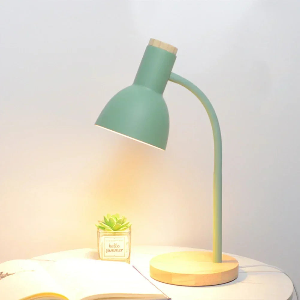 Autumn and Winter Lighting | Nordic Creative Wood Art Iron LED Desk Lamp - Moxie | Kalsten