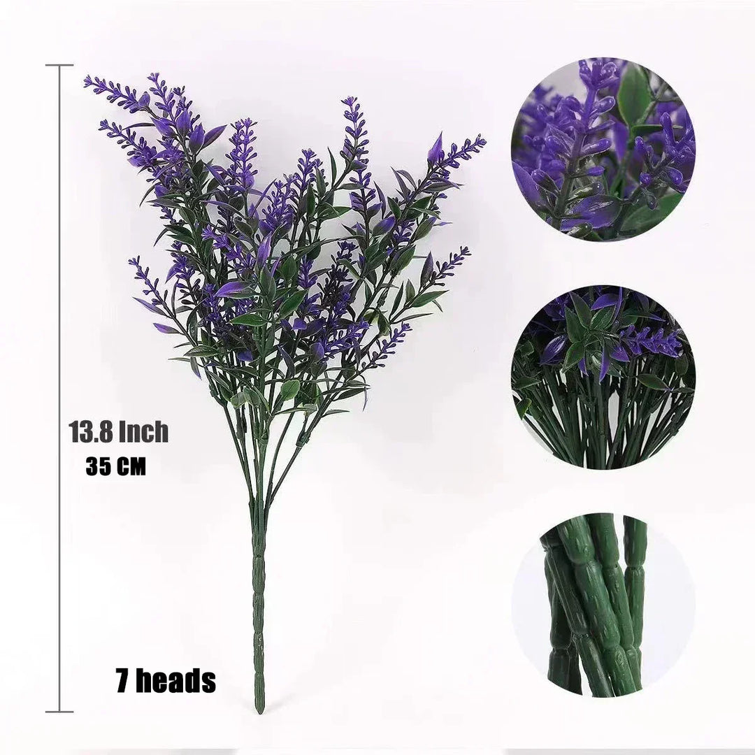 Kalsten | Floraven Lavender Bouquet | Artificial & Carefree | 5 Stems | For Indoor & Outdoor
