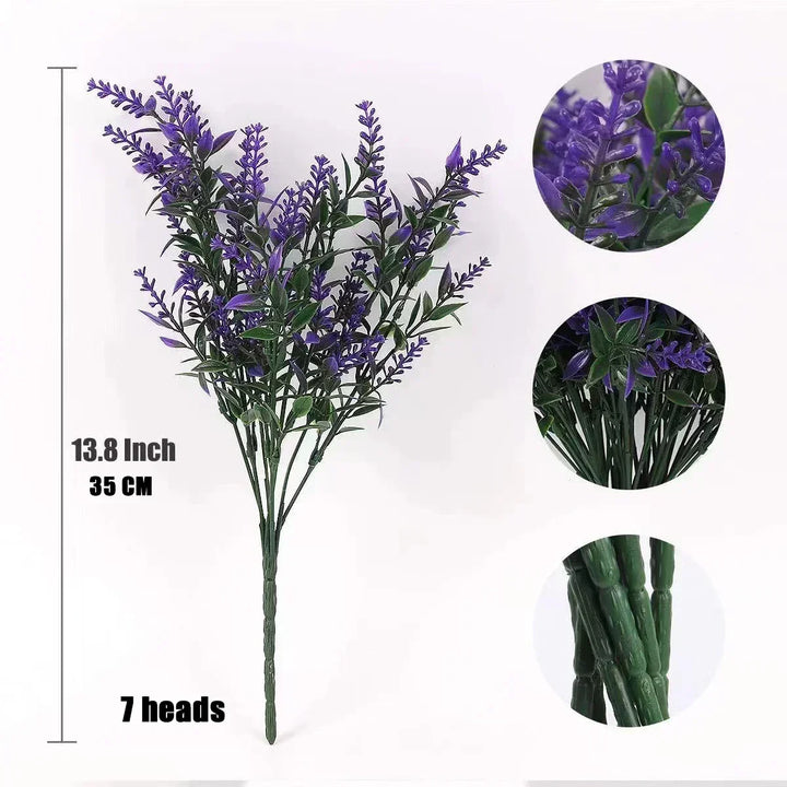 Kalsten | Floraven Lavender Bouquet | Artificial & Carefree | 5 Stems | For Indoor & Outdoor