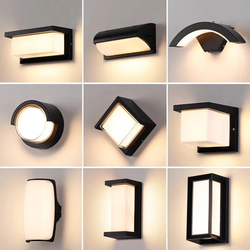 Modern LED Outdoor Wall Lamp with Motion Sensor - Waterproof Porch Light, Outdoor Lighting Fixture | Kalsten